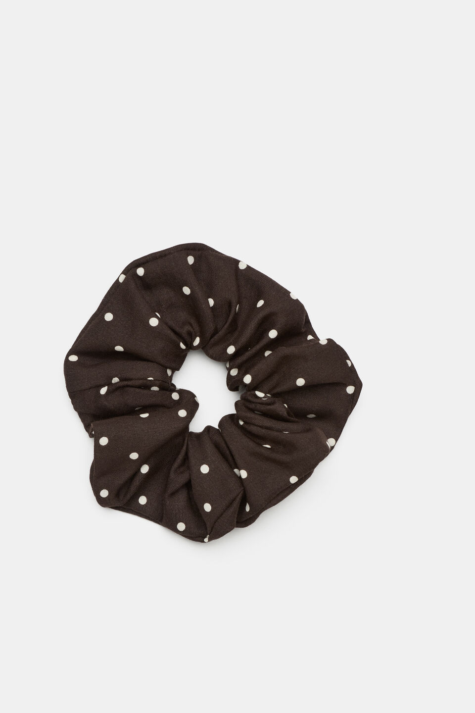 Spot Print Scrunchie  Dark Espresso Spot