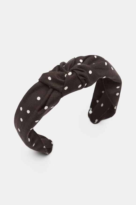 Spot Print Headband  Dark Espresso Spot  hi-res