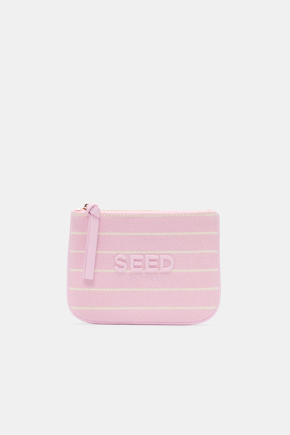 Seed Mini Pouch  Petal Pink Stripe