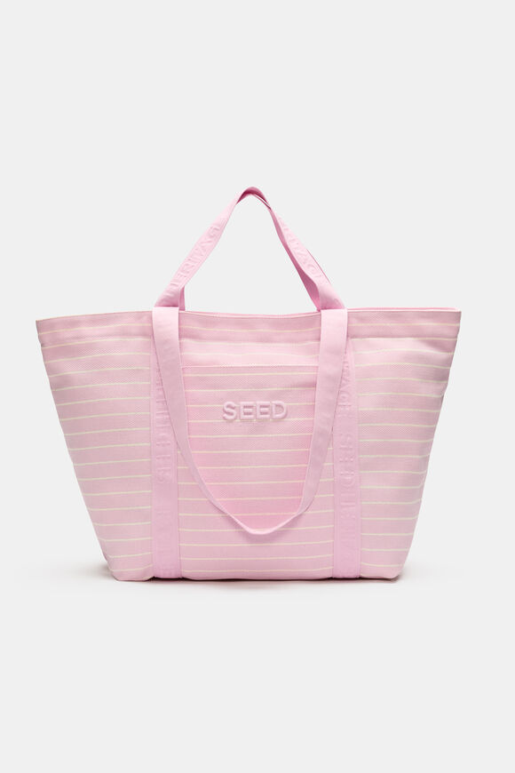 Seed Overnight Bag  Petal Pink Stripe  hi-res