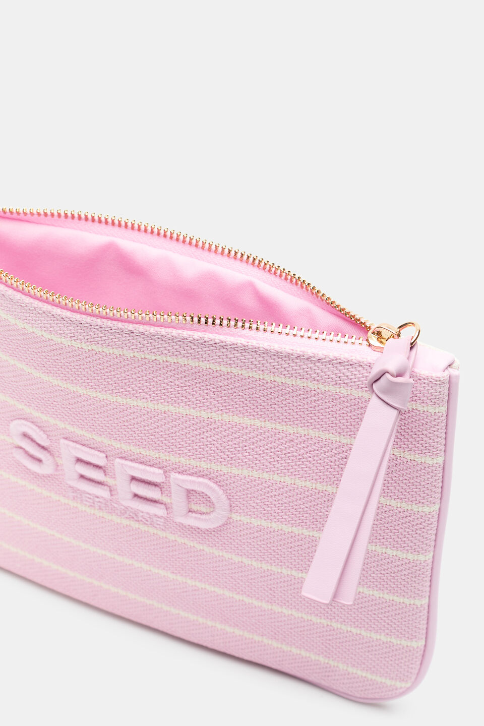 Seed Pouch  Petal Pink Stripe
