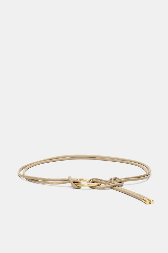 Stella Ring Detail Tubular Belt  Warm Sand  hi-res
