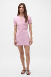 Core Linen Curve Hem Mini Skirt  Petal Pink  hi-res