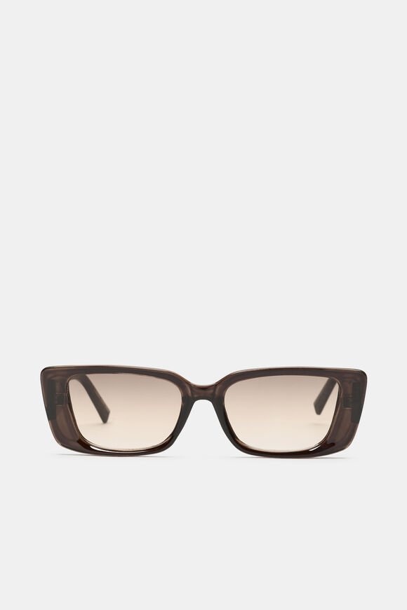 Poppy Rectangle Sunglasses  Dark Espresso  hi-res