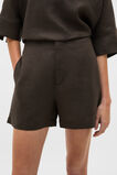 Core Linen High Rise Short  Dark Espresso  hi-res