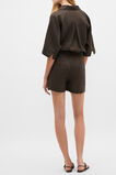 Core Linen High Rise Short  Dark Espresso  hi-res