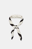 Large Scale Printed Headscarf  Coconut Cream Spot  hi-res