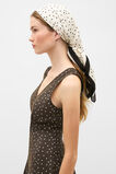 Large Scale Printed Headscarf  Coconut Cream Spot  hi-res