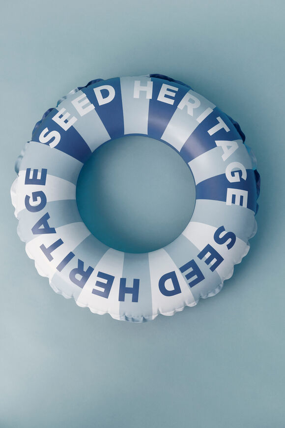 Inflatable Pool Ring  Blue Multi  hi-res