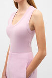 Australian Cotton V Neck Tank  Petal Pink  hi-res