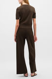 Boucle Short Sleeve Cardigan  Dark Espresso  hi-res