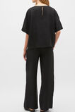Core Linen Relaxed Tee  Black  hi-res
