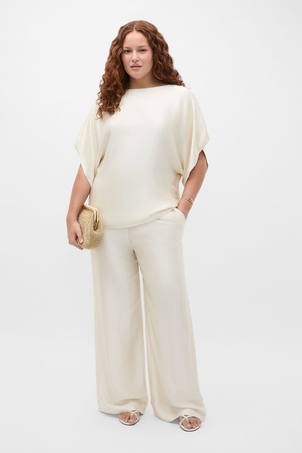 Self Stripe Pant  Coconut Cream