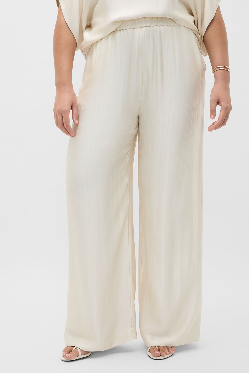Self Stripe Pant  Coconut Cream