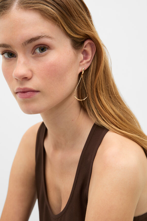 Molten Drop Earring  Gold  hi-res