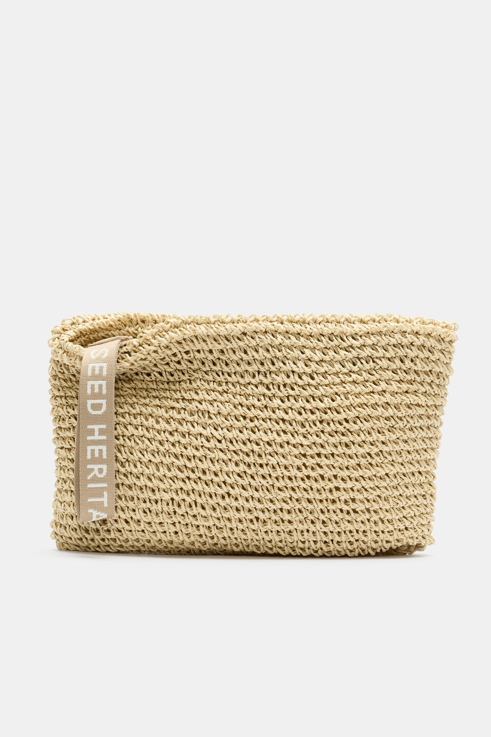 Logo Woven Pouch  Warm Sand