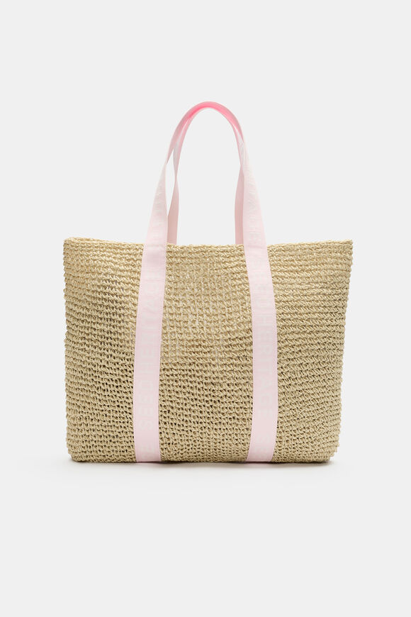 Logo Woven Tote  Petal Pink  hi-res
