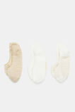 3 Pack No Show Sock  Warm Sand  hi-res