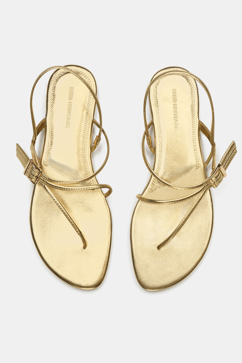 Tilly Fine Strap Sandal  Gold