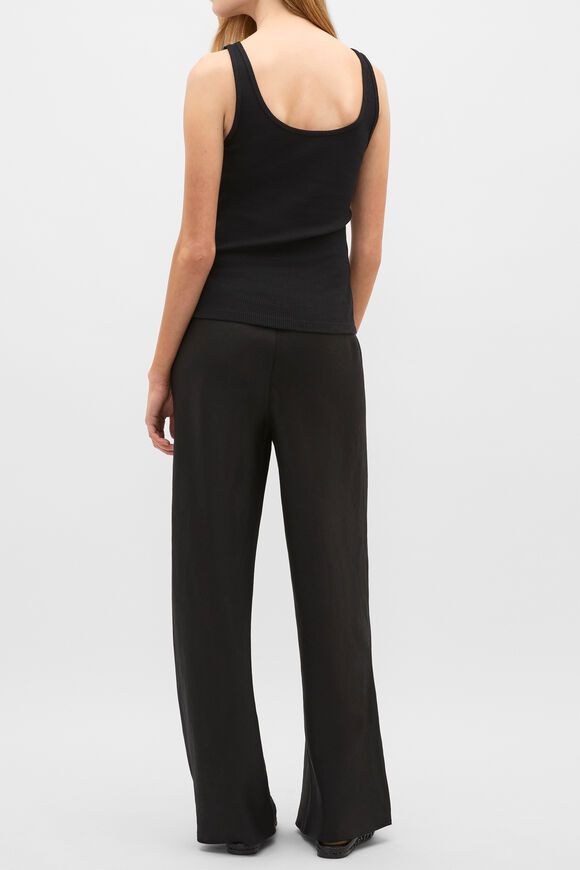 Slub Easy Tank  Black  hi-res