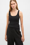 Slub Easy Tank  Black  hi-res