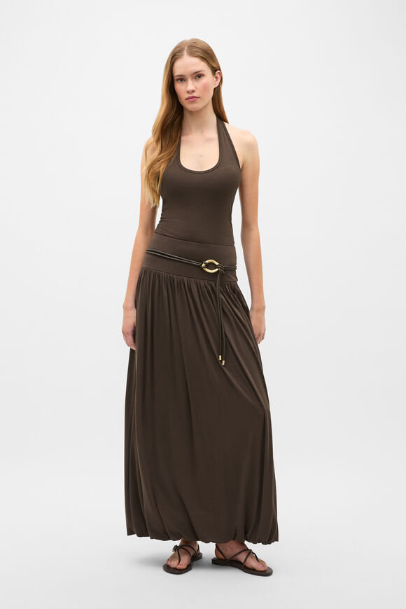 Fine Knit Halter Tank  Dark Espresso  hi-res