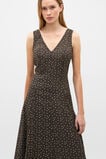 Spot Print Midi Dress  Dark Espresso Spot  hi-res