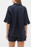 Core Linen Half Placket Popover  Twilight Blue  hi-res