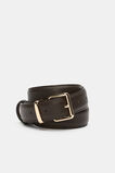 Cora Leather Belt  Chocolate  hi-res