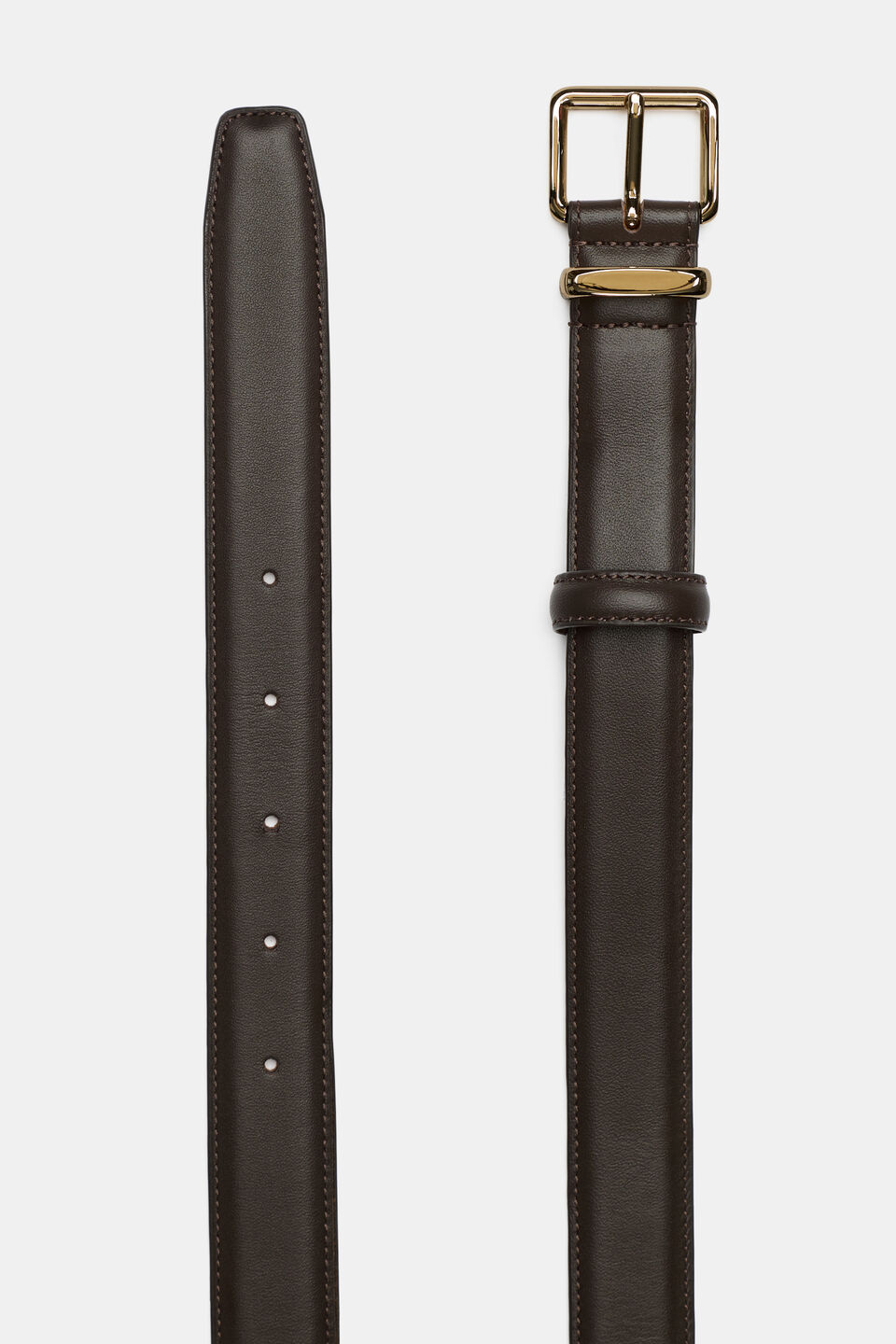 Cora Leather Belt  Chocolate
