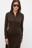 Wool Blend Layering Knit  Coffee Bean  hi-res