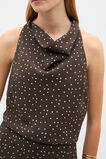 Spot Print Halter Top  Dark Espresso Spot  hi-res
