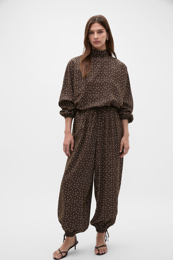 Spot Print Blouse  Dark Espresso Spot  hi-res