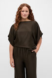 Self Stripe Batwing Top  Dark Espresso  hi-res