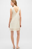 Linen Blend Cutwork Mini Dress  Coconut Cream  hi-res