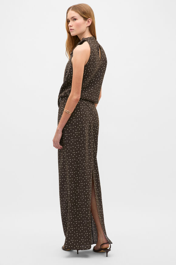 Spot Print Skirt  Dark Espresso Spot  hi-res