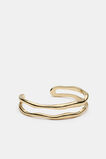 Molten Double Strand Cuff  Gold  hi-res