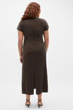 Tie Waist Midi Dress  Dark Espresso  hi-res