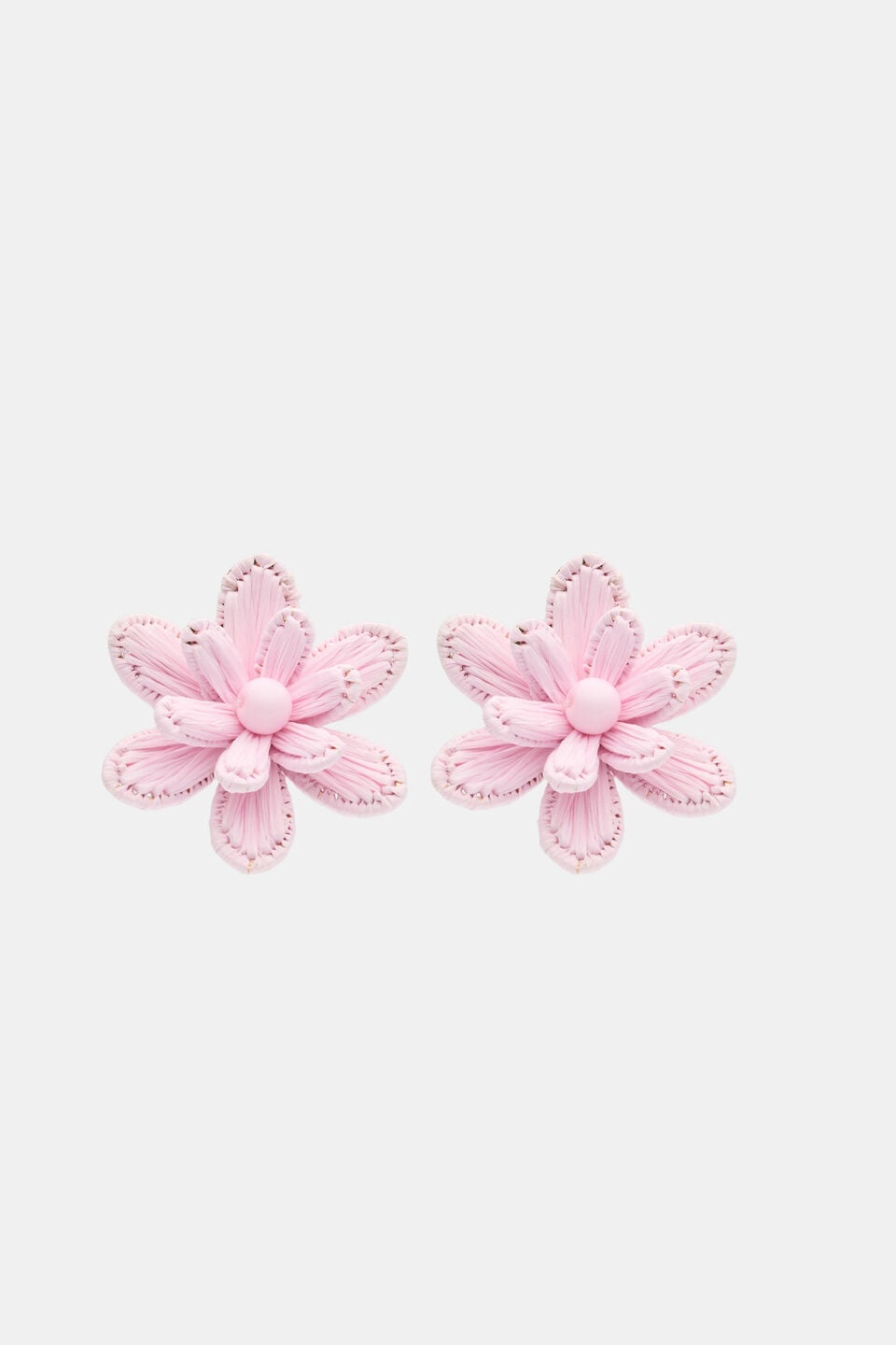 Floral Statement Earring  Petal Pink