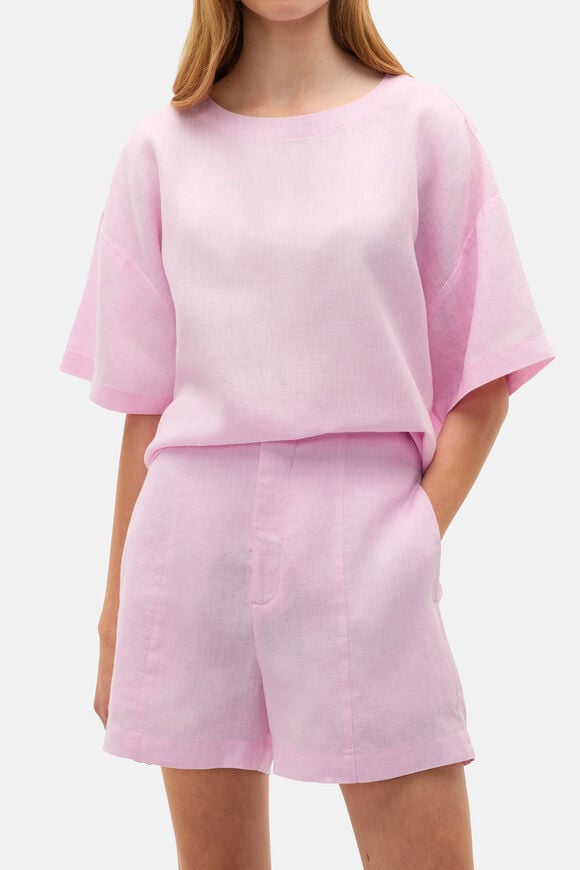Core Linen High Rise Short  Petal Pink  hi-res