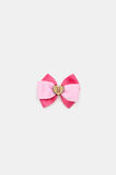 Two Tone Grosgrain Bow Duck Clip  Watermelon  hi-res