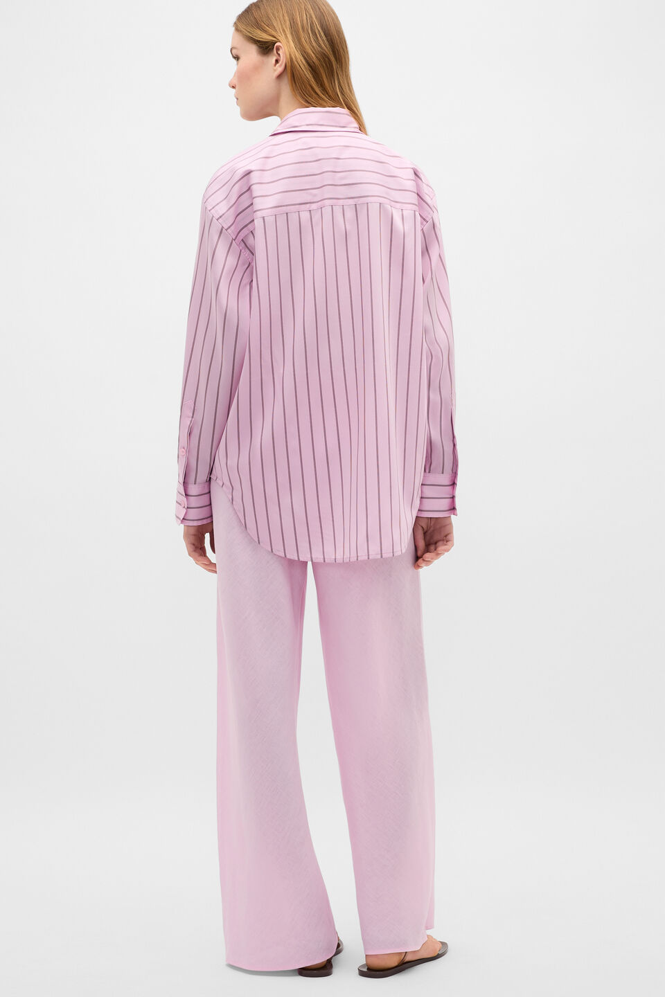 Stripe Lightweight Shirt  Petal Pink Stripe
