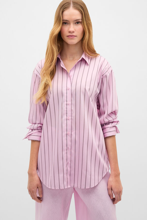 Stripe Lightweight Shirt  Petal Pink Stripe  hi-res