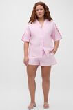 Knot Detail Boxy Shirt  Petal Pink  hi-res