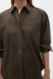 Lightweight Cotton Classic Shirt  Dark Espresso  hi-res