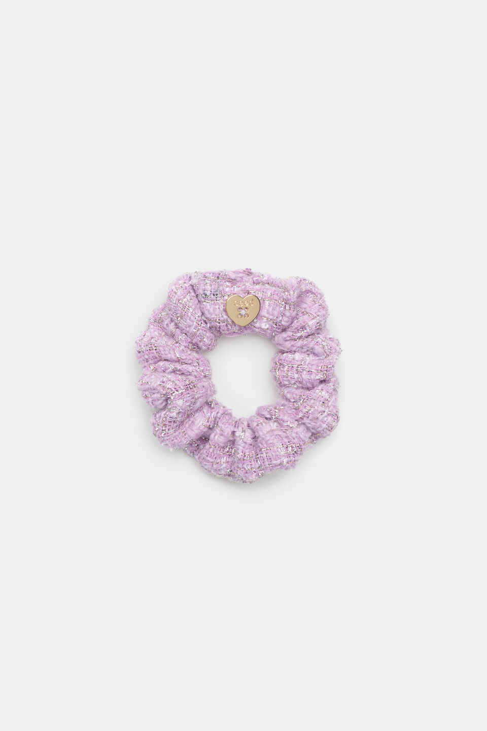 Tweed Scrunchie  Orchid
