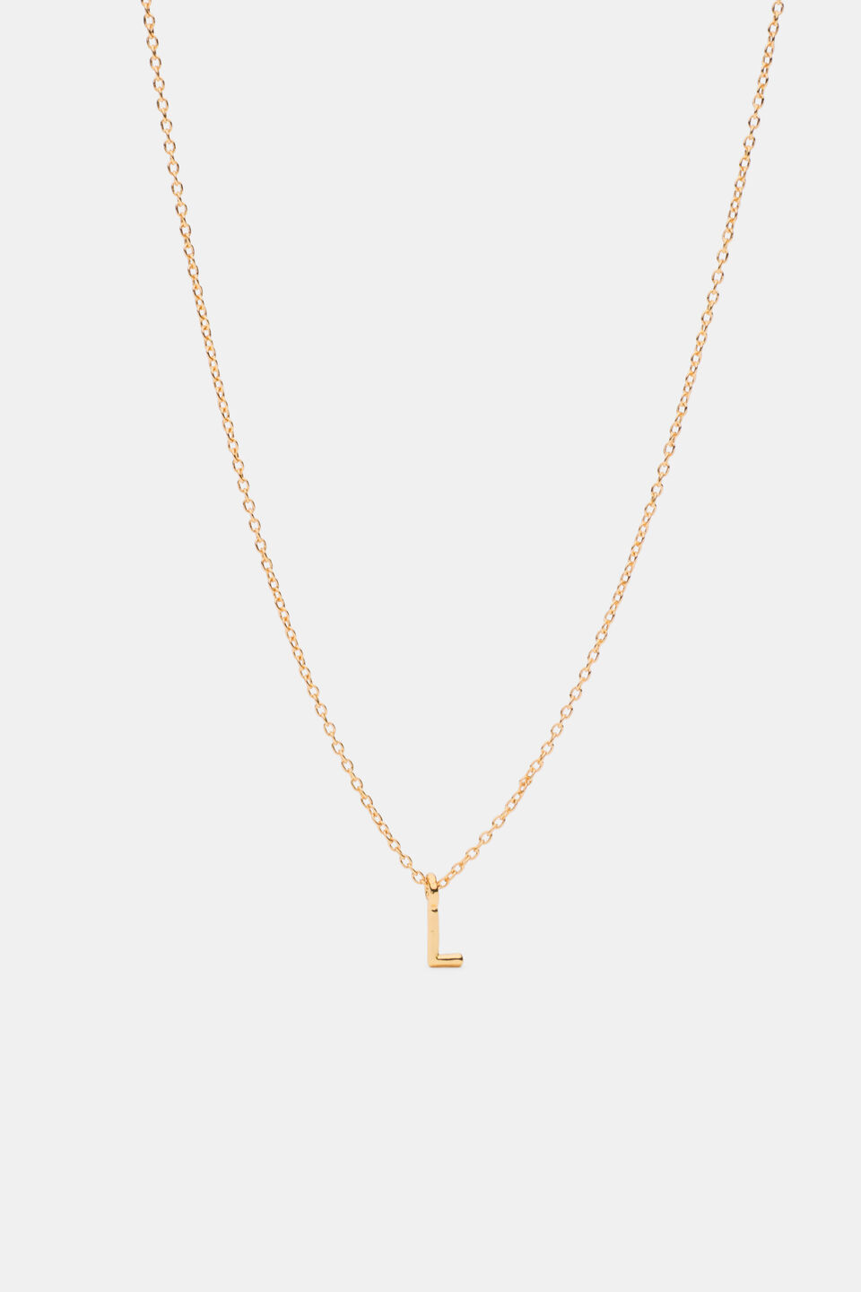 Gold Alphabet Necklace  L