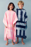 Hooded Towel  Washed Navy Stripe  hi-res