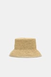 Trim Detail Raffia Bucket Hat  Warm Sand  hi-res