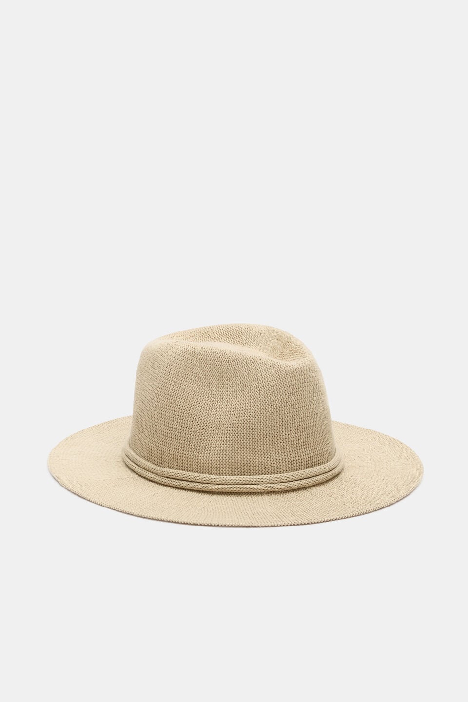 Knit Fedora  Warm Sand